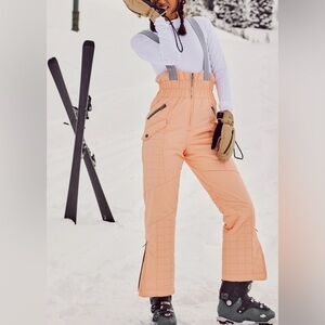 Free People All Prepped Bib Ski Pants Size Small NWT